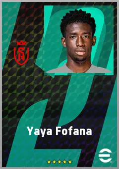 Yaya Fofana eFootball 2026 player card, 66 OVR CMF