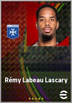 Rémy Labeau Lascary eFootball 2026 player card, 71 OVR CF