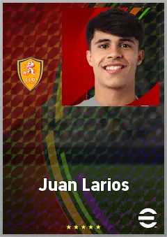Juan Larios eFootball 2026 player card, 67 OVR LB