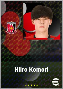 Komori Hiiro eFootball 2026 player card, 69 OVR CF