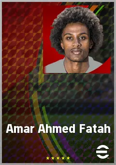 Amar Ahmed Fatah eFootball 2026 player card, 69 OVR LWF