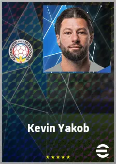 Kevin Yakob eFootball 2026 player card, 68 OVR CMF