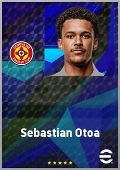 Sebastian Otoa eFootball 2026 player card, 67 OVR CB