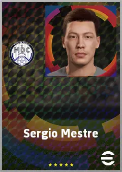 Sergio Mestre eFootball 2026 player card, 68 OVR GK