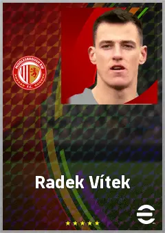 Radek Vítek eFootball 2026 player card, 71 OVR GK