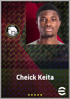 Cheick Keita eFootball 2026 player card, 70 OVR CB