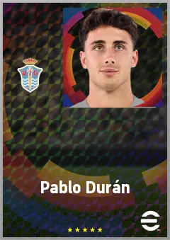 Pablo Durán eFootball 2026 player card, 71 OVR CF