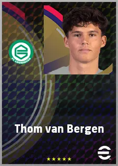 Thom van Bergen eFootball 2026 player card, 68 OVR CF