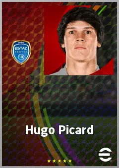 Hugo Picard eFootball 2026 player card, 71 OVR LMF