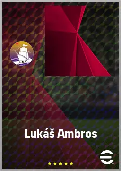 Lukáš Ambros eFootball 2026 player card, 67 OVR AMF