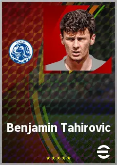 Benjamin Tahirovic eFootball 2026 player card, 71 OVR DMF