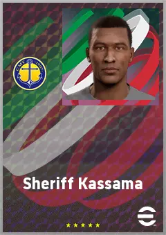 Sheriff Kassama eFootball 2026 player card, 64 OVR CB