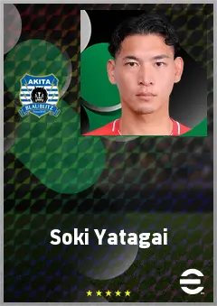 Yatagai Soki eFootball 2026 player card, 65 OVR GK
