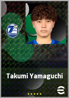 Yamaguchi Takumi eFootball 2026 player card, 62 OVR DMF