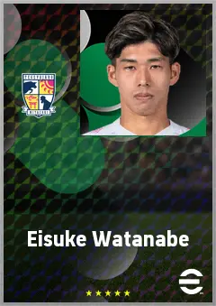 Watanabe Eisuke eFootball 2026 player card, 66 OVR DMF