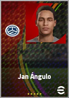 Jan Ángulo eFootball 2026 player card, 71 OVR CB