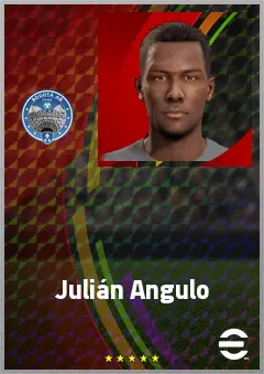 Julián Angulo eFootball 2026 player card, 68 OVR RWF