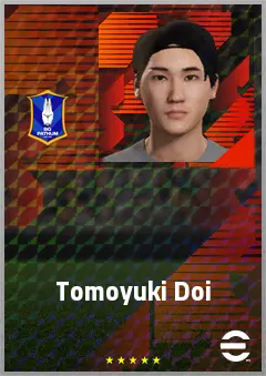 Doi Tomoyuki eFootball 2026 player card, 67 OVR CF