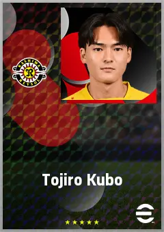 Kubo Tojiro eFootball 2026 player card, 69 OVR RMF
