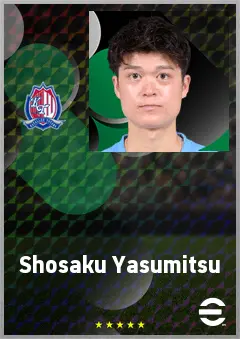 Yasumitsu Shosaku eFootball 2026 player card, 68 OVR LB