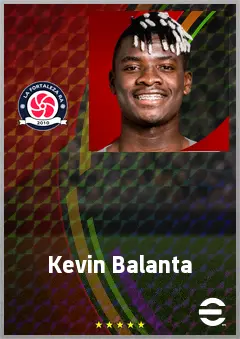 Kevin Balanta eFootball 2026 player card, 68 OVR CMF