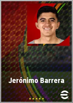 Jerónimo Barrera eFootball 2026 player card, 65 OVR AMF