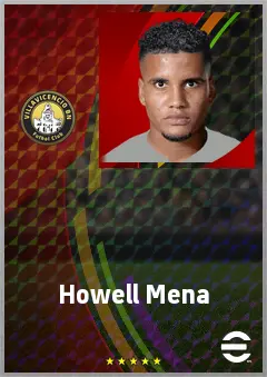 Howell Mena eFootball 2026 player card, 68 OVR CB