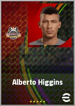 Alberto Higgins eFootball 2026 player card, 66 OVR CB