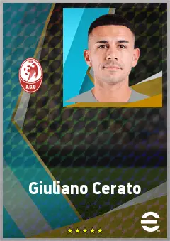 Giuliano Cerato eFootball 2026 player card, 71 OVR RB