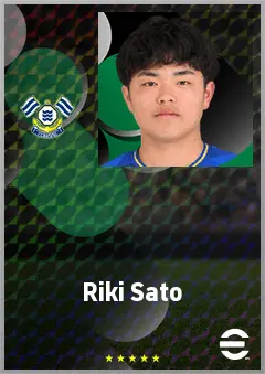 Sato Riki eFootball 2026 player card, 61 OVR DMF