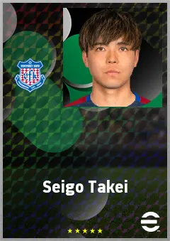 Takei Seigo eFootball 2026 player card, 65 OVR DMF