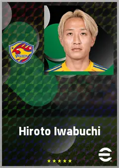 Iwabuchi Hiroto eFootball 2026 player card, 68 OVR CF