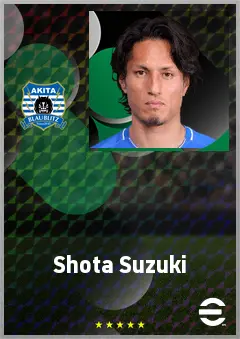 Suzuki Shota eFootball 2026 player card, 66 OVR CF