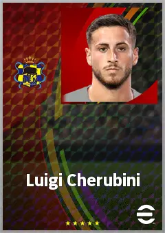 Luigi Cherubini eFootball 2026 player card, 67 OVR LWF