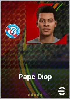 Pape Diop eFootball 2026 player card, 71 OVR CMF