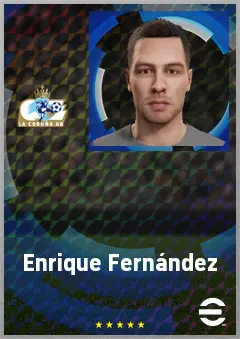 Enrique Fernández eFootball 2026 player card, 68 OVR DMF