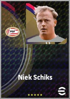 Niek Schiks eFootball 2026 player card, 69 OVR GK