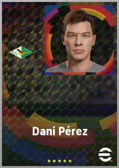 Dani Pérez eFootball 2026 player card, 68 OVR AMF