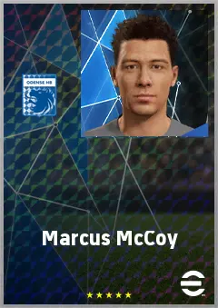 Marcus McCoy eFootball 2026 player card, 64 OVR RB