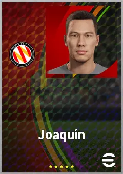 Joaquín eFootball 2026 player card, 65 OVR CMF