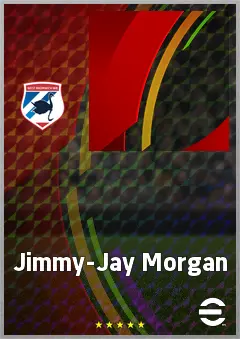 Jimmy-Jay Morgan eFootball 2026 player card, 69 OVR CF