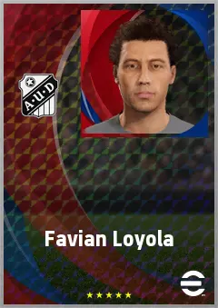 Favian Loyola eFootball 2026 player card, 66 OVR RWF