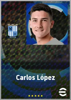 Carlos López eFootball 2026 player card, 66 OVR GK