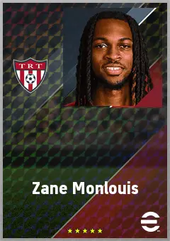 Zane Monlouis eFootball 2026 player card, 67 OVR CB