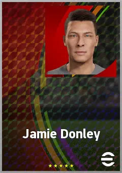 Jamie Donley eFootball 2026 player card, 69 OVR SS