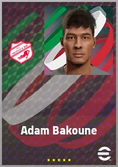 Adam Bakoune eFootball 2026 player card, 67 OVR RB