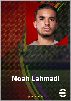 Noah Lahmadi eFootball 2026 player card, 61 OVR DMF
