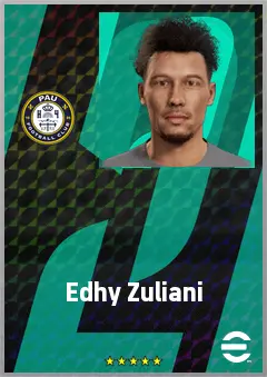 Edhy Zuliani eFootball 2026 player card, 64 OVR AMF