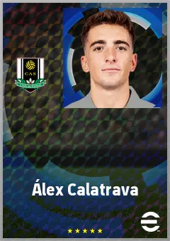 Álex Calatrava eFootball 2026 player card, 72 OVR RWF