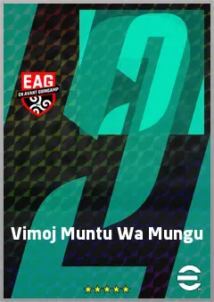 Vimoj Muntu Wa Mungu eFootball 2026 player card, 64 OVR LB